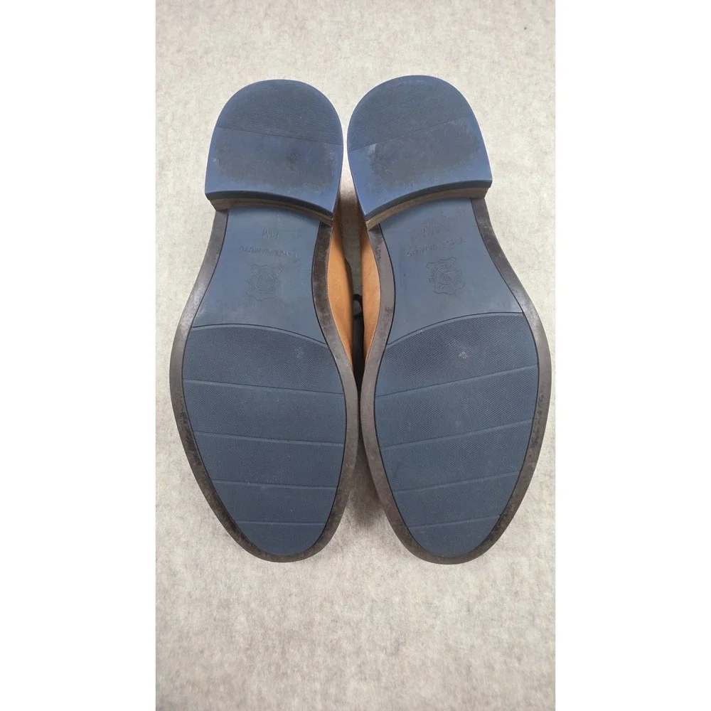 Vince‎ Camuto Lyre Derby Dress Shoes Cognac Soft Leather Size 11M
